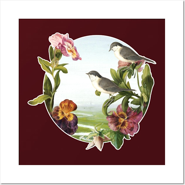 Orchids and Birds Wall Art by DVerissimo